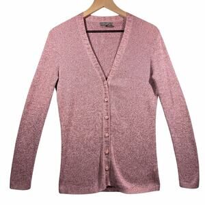 Kristin Davis Light Pink Cardigan Sweater Women's Size M